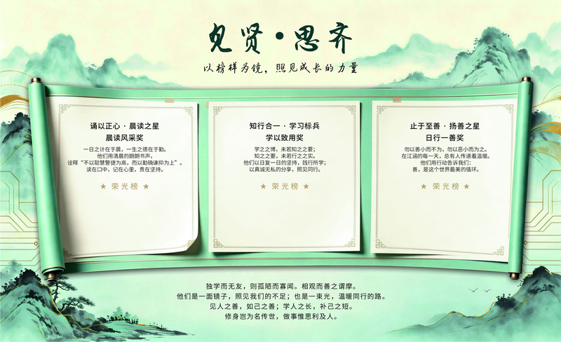 见贤思齐海报