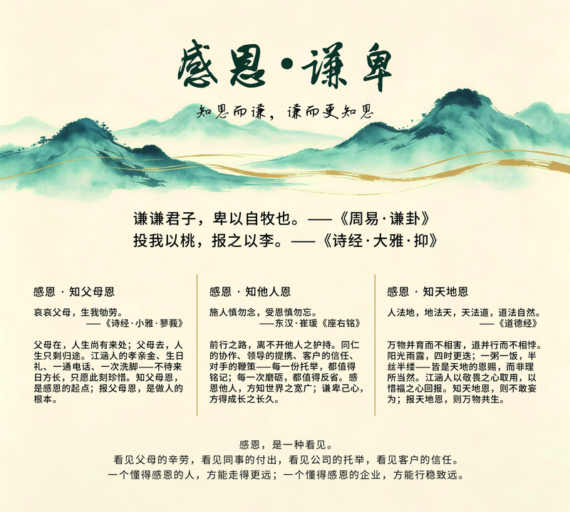 感恩谦卑海报